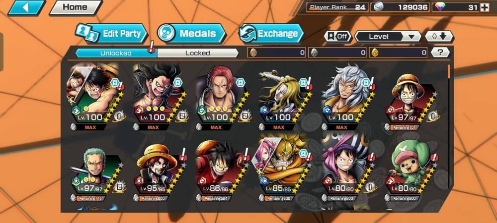 One Piece Bounty Rush Accounts For Sale